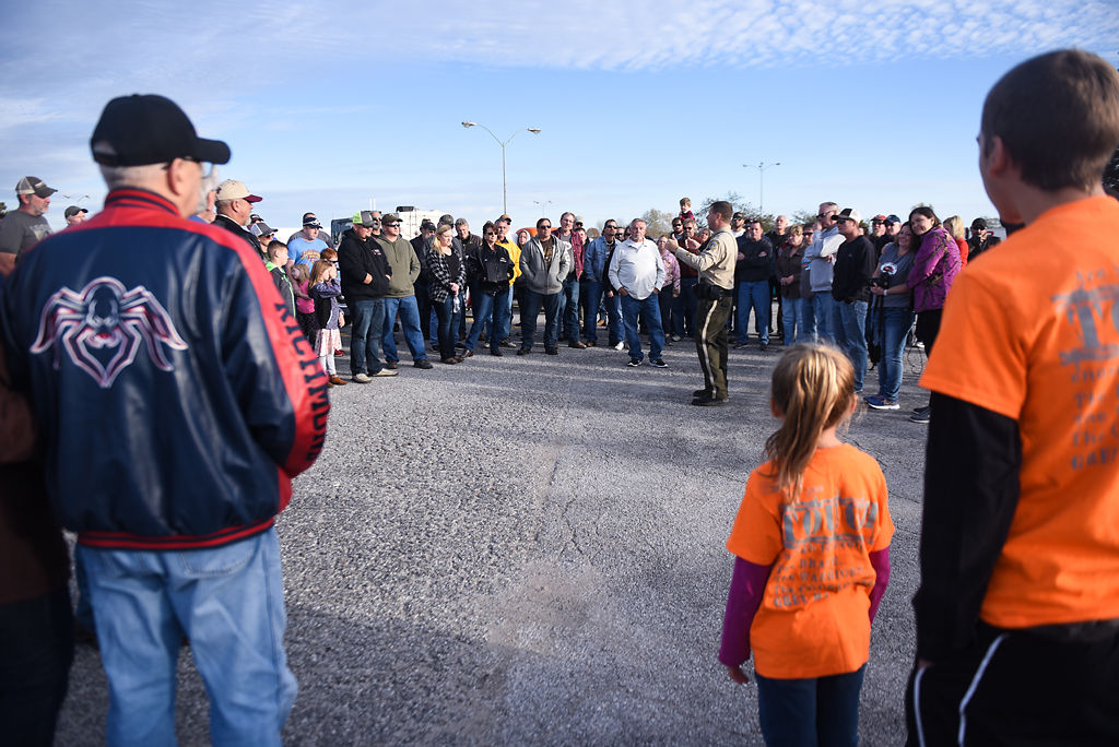 Callaway County Sheriff Clay Chism instructs